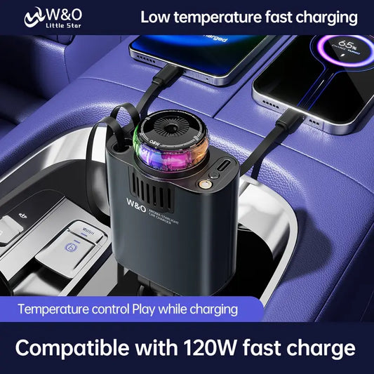 5-in-1 Starlight Charger | Fast Type-C 5V/3A + Car Fragrance