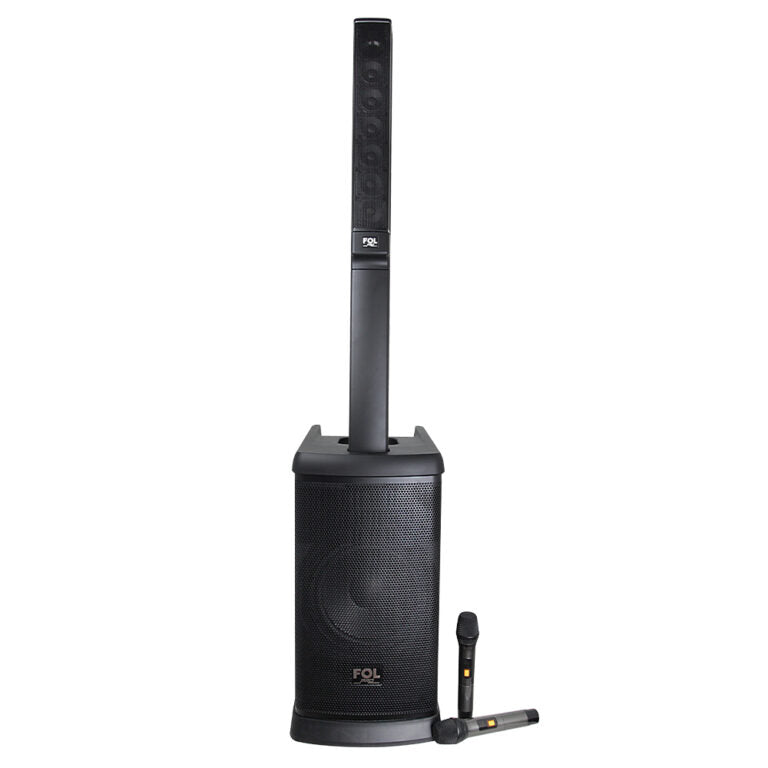 FS-T888 Bluetooth TWS Sound Tower Speaker โ 420W Power, Karaoke System w/ 2 Wireless Microphones